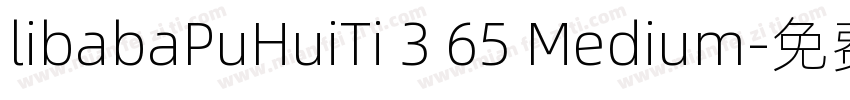 libabaPuHuiTi 3 65 Medium字体转换